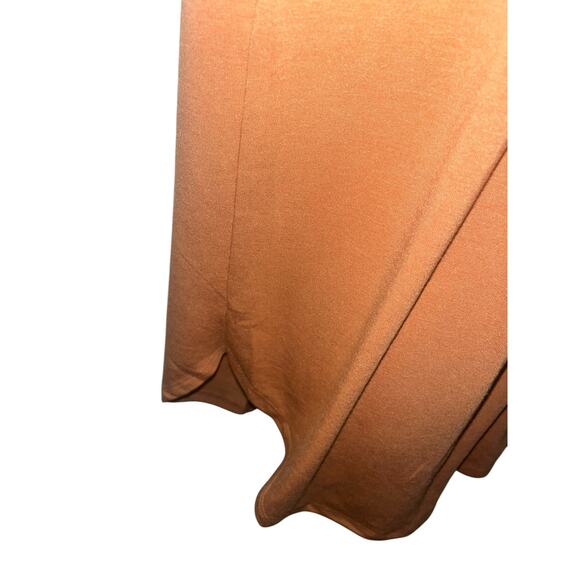 NWT Zenana Butter Orange Button-Front Tee SZ Large Fall-Ready - Picture 3 of 6